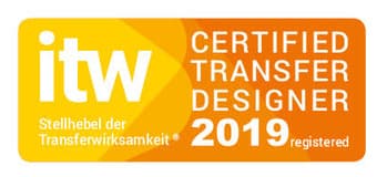 Certified Transfer Designer – Institut für Transferwirksamkeit (itw) · rezertifiziert 2025